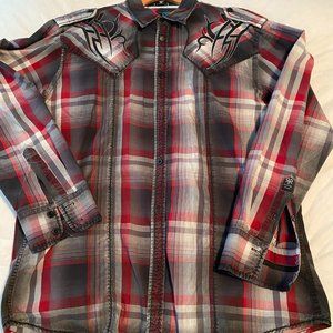 ROAR Buckle Brand Embroidered Shirt - XL